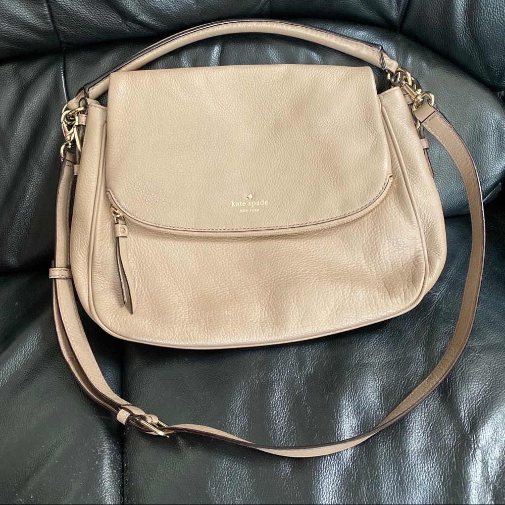 Kate Spade Cobble Hill Devin hobo crossbody taupe